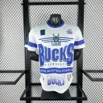 Maglia da uomo a maniche corte Mitchell & Ness Retro dei Milwaukee Bucks stagione 2026/27