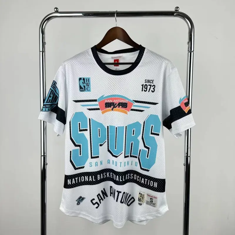 2026/27 San Antonio Spurs Mitchell & Ness Retro Short Sleeve Jersey | NBA Short Sleeve Jersey