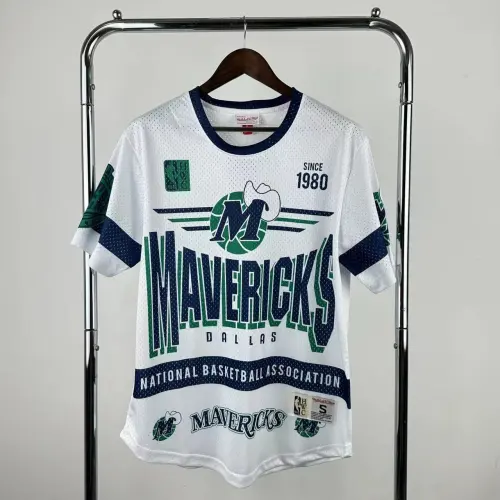 2026 Mitchell&Ness Retro Dallas Mavericks Special Basketball Men's T-Shirt