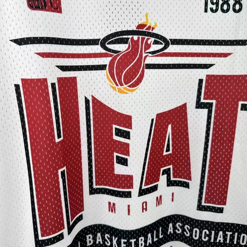 2026 Mitchell&Ness Retro Miami Heat Special Basketball Men’s T-Shirt