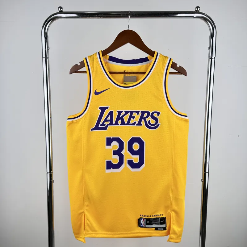 Los Angeles Lakers Dwight Howard #39 Yellow Men’s Jersey