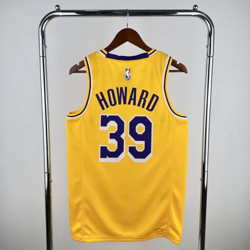 Los Angeles Lakers Dwight Howard #39 Yellow Men’s Jersey