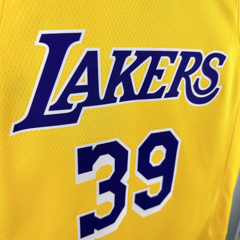 Los Angeles Lakers Dwight Howard #39 Yellow Men’s Jersey