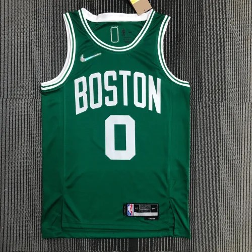 Boston Celtics 75. Jahrestag Jayson Tatum #0 Grün Herren Trikot