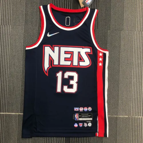 Maillot homme James Harden #13 « City Edition » du 75e anniversaire des Brooklyn Nets 2022/23