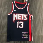 2022/23 Brooklyn Nets 75th Anniversary City Edition James Harden #13 Maglia da uomo Maglia da uomo James Harden #13 "City Edition" per il 75° anniversario dei Brooklyn Nets 2022/23