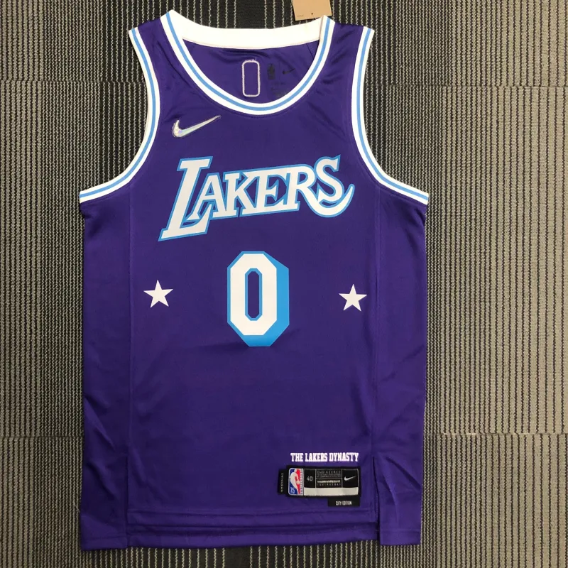 2022/23 Los Angeles Lakers 75th Anniversary City Edition Russell Westbrook #0 Men’s Jersey