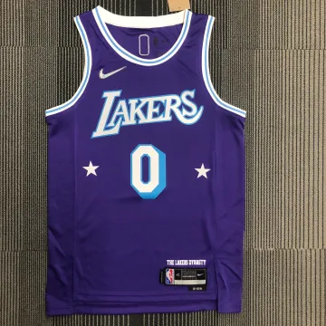 Maglia Los Angeles Lakers 75th Anniversary City Edition Russell Westbrook #0 Uomo 2022/23