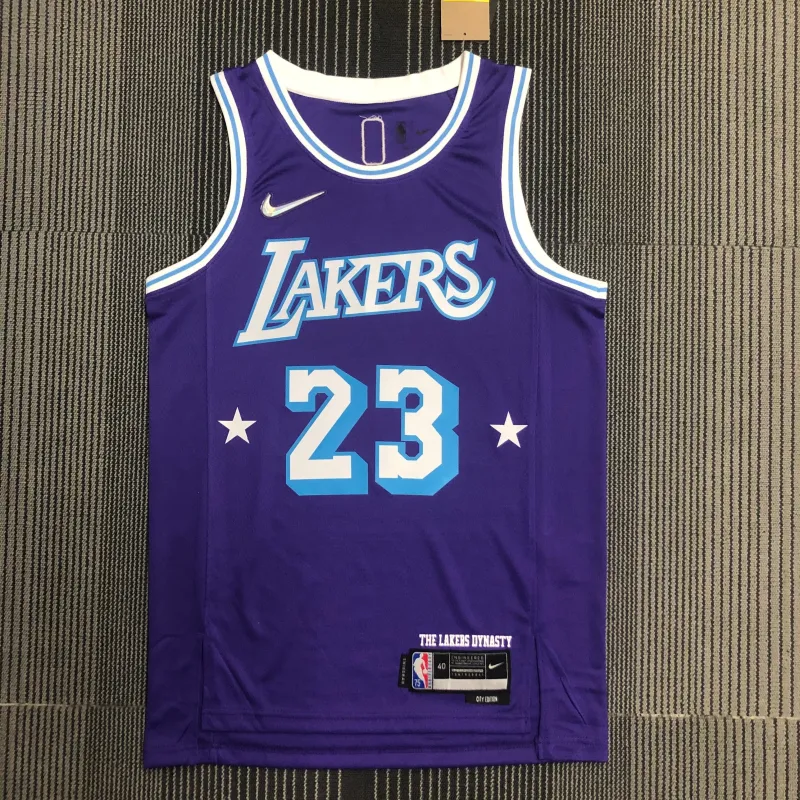 2022/23 Los Angeles Lakers 75th Anniversary City Edition LeBron James #23 Men’s Jersey