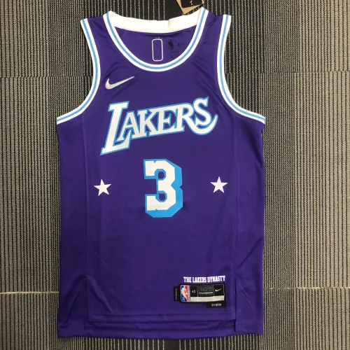 2022/23 Los Angeles Lakers 75th Anniversary City Edition Anthony Davis #3 Maglia da uomo