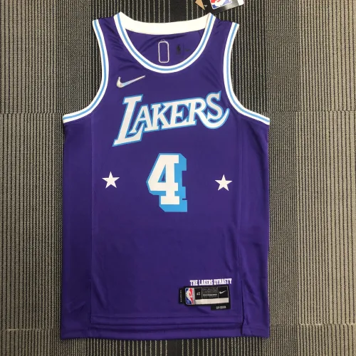 Maillot homme Rajon Rondo #4 « City Edition » du 75e anniversaire des Los Angeles Lakers 2022/23