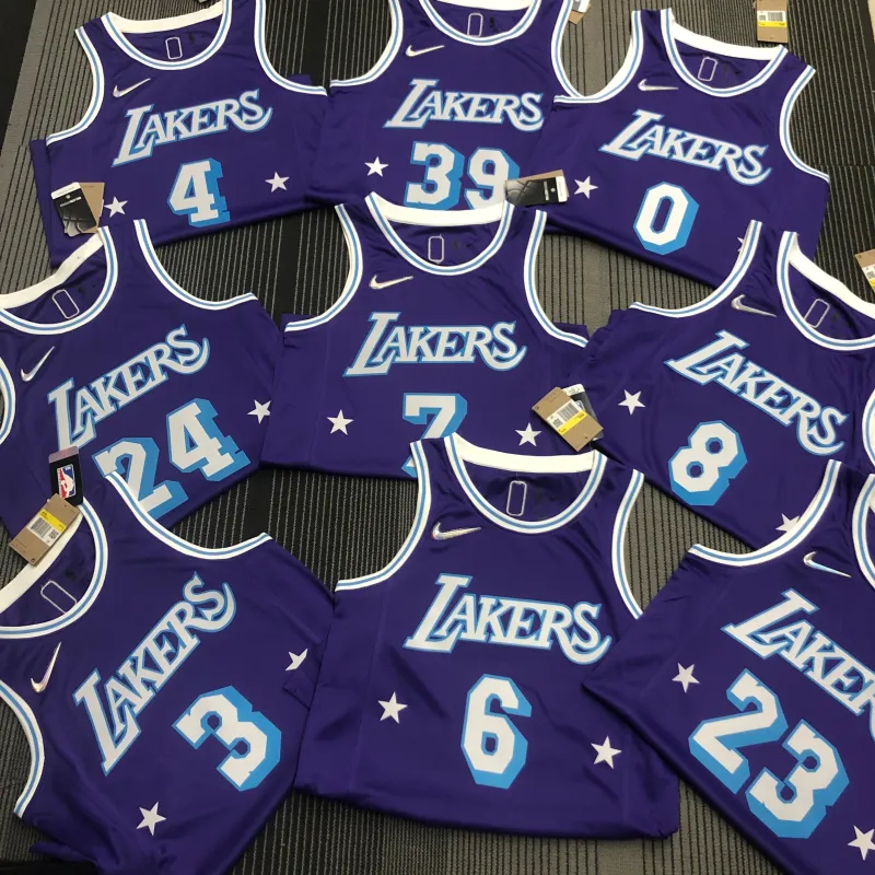 2022/23 Los Angeles Lakers 75th Anniversary City Edition Rajon Rondo #4 Maglia Uomo