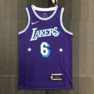 Maglia Los Angeles Lakers 75th Anniversary City Edition LeBron James #6 Uomo 2022/23