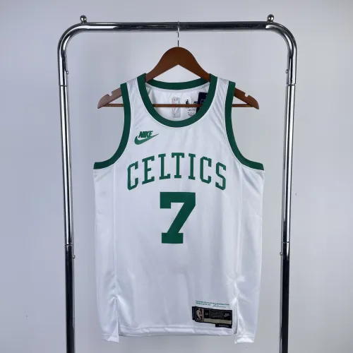Camisola 2022/23 Boston Celtics 75º aniversário Jaylen Brown #7 para homem