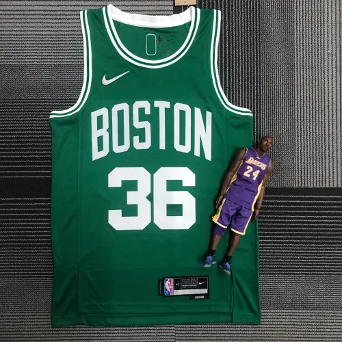 Camiseta Boston Celtics 75th Anniversary Marcus Smart #36 Verde Hombre