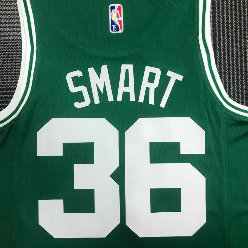 Boston Celtics 75th Anniversary Marcus Smart #36 Green Men’s Jersey