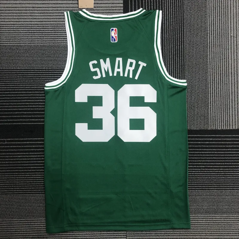 Boston Celtics 75th Anniversary Marcus Smart #36 Green Men’s Jersey