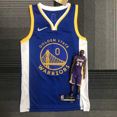 Golden State Warriors 75. Jahrestag Blau #0 Herren Trikot