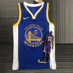 Camiseta Golden State Warriors 75th Anniversary Azul #0, Hombre Golden State Warriors 75th Anniversary Blue #0 Men’s Jersey