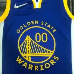 Golden State Warriors 75th Anniversary Blue Jonathan Kuminga #00 Herenshirt