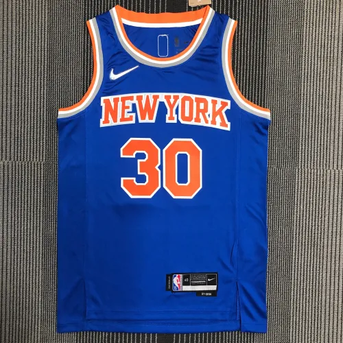 New York Knicks Bleu Julius Randle #30 Jersey | NBA Swingman Jersey