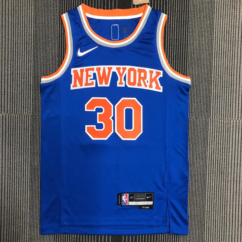 New York Knicks Blue Julius Randle #30 Jersey | NBA Swingman Jersey