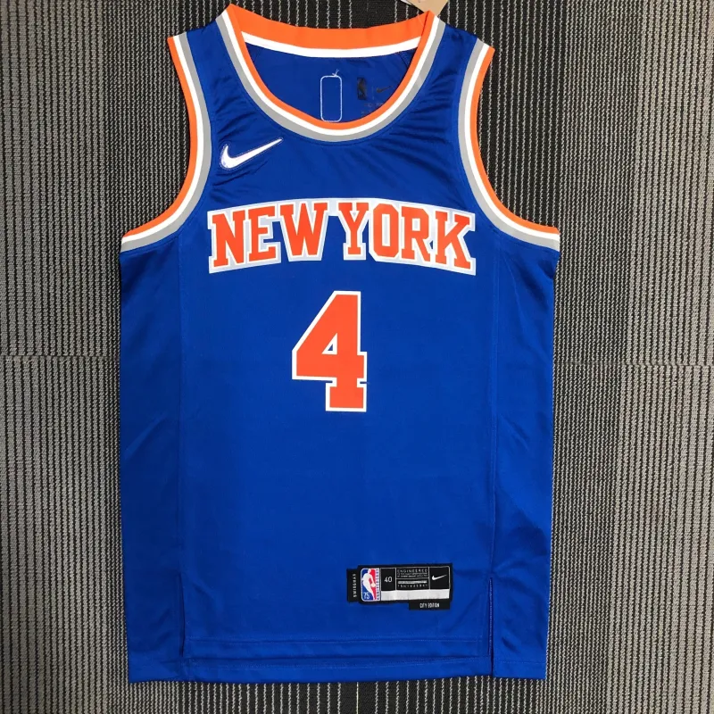 New York Knicks Blue Derrick Rose #4 Jersey | NBA Swingman Jersey