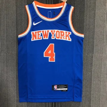 Camisola azul Derrick Rose #4 dos New York Knicks | Camisola Swingman da NBA