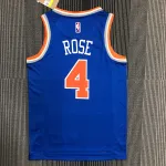 New York Knicks Blue Derrick Rose #4 Jersey | NBA Swingman Jersey