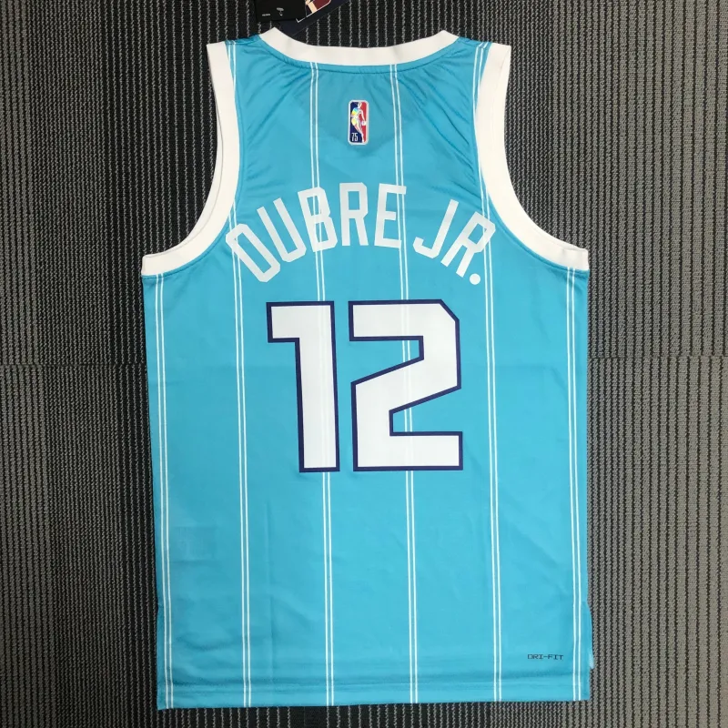 Charlotte Hornets 75-jähriges Jubiläum: Blaues Kelly Oubre Jr. #12 Herren-Trikot