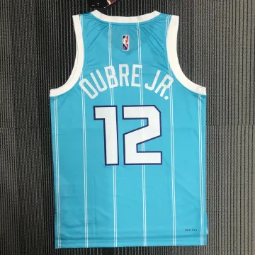 75e verjaardag Charlotte Hornets Blauw Kelly Oubre Jr #12 Herenshirt