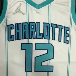 75th Anniversary Charlotte Hornets White Kelly Oubre Jr #12 Men’s Jersey