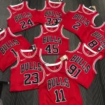 Chicago Bulls 75. Jubiläum Scottie Pippen #33 Herren-Trikot