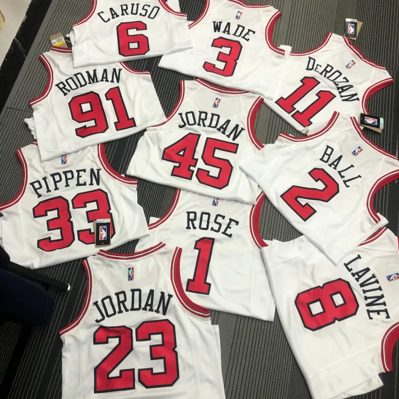 Chicago Bulls 75th Anniversary Michael Jordan #45 Men’s Jersey