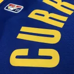 Golden State Warriors 75th Anniversary V-Neck Blue Stephen Curry #30 Men’s Jersey