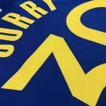 Golden State Warriors 75th Anniversary V-Neck Blue Stephen Curry #30 Men’s Jersey