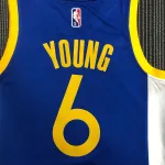 Golden State Warriors 75th Anniversary V-Neck Blue #6 Men’s Jersey