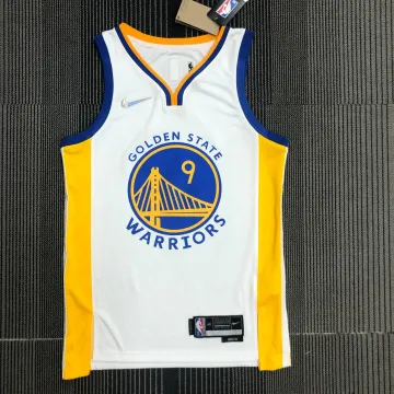 Golden State Warriors 75. Jahrestag V-Ausschnitt weiß #9 Herren-Trikot