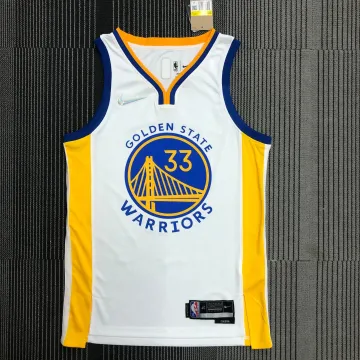 Maillot Hommes Golden State Warriors 75th Anniversary Blanc #33