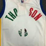 Golden State Warriors 75th Anniversary White Klay Thompson #11 Men's Jersey
