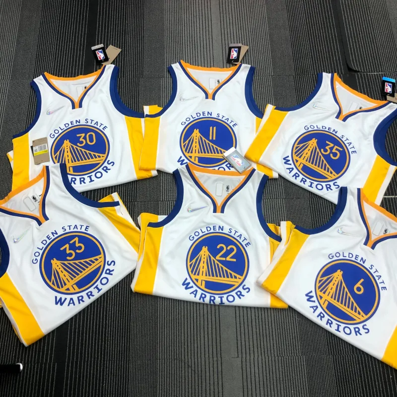 Golden State Warriors 75th Anniversary White Andrew Wiggins #22 Heren Jersey