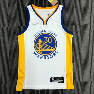 Camisola de homem Golden State Warriors 75th Anniversary White Stephen Curry #30