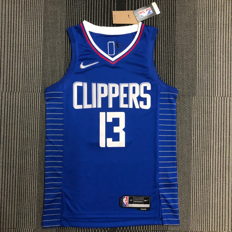 LA Clippers 75th Anniversary Blue Paul George #13 Men’s Jersey