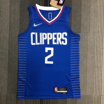 LA Clippers 75th Anniversary Blue Kawhi Leonard #2 Men's Jersey