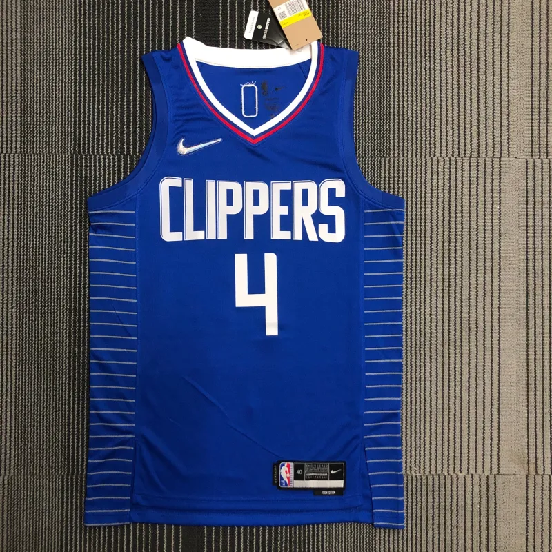 LA Clippers 75th Anniversary Blue #4 Men’s Jersey