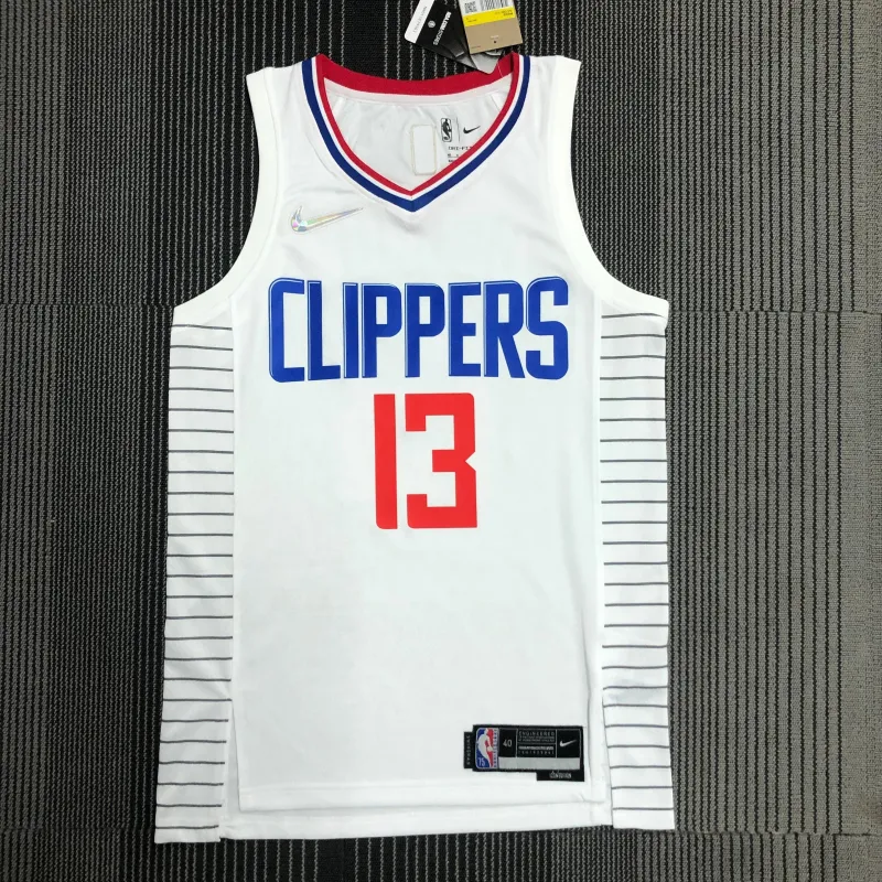 LA Clippers 75th Anniversary White Paul George #13 Men’s Jersey