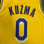 Los Angeles Lakers 75th Anniversary Kyle Kuzma #0 Yellow Men’s Jersey