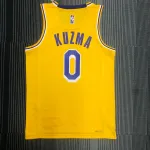 Los Angeles Lakers 75th Anniversary Kyle Kuzma #0 Yellow Men’s Jersey