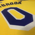 Los Angeles Lakers 75th Anniversary Russell Westbrook #0 Yellow Men’s Jersey