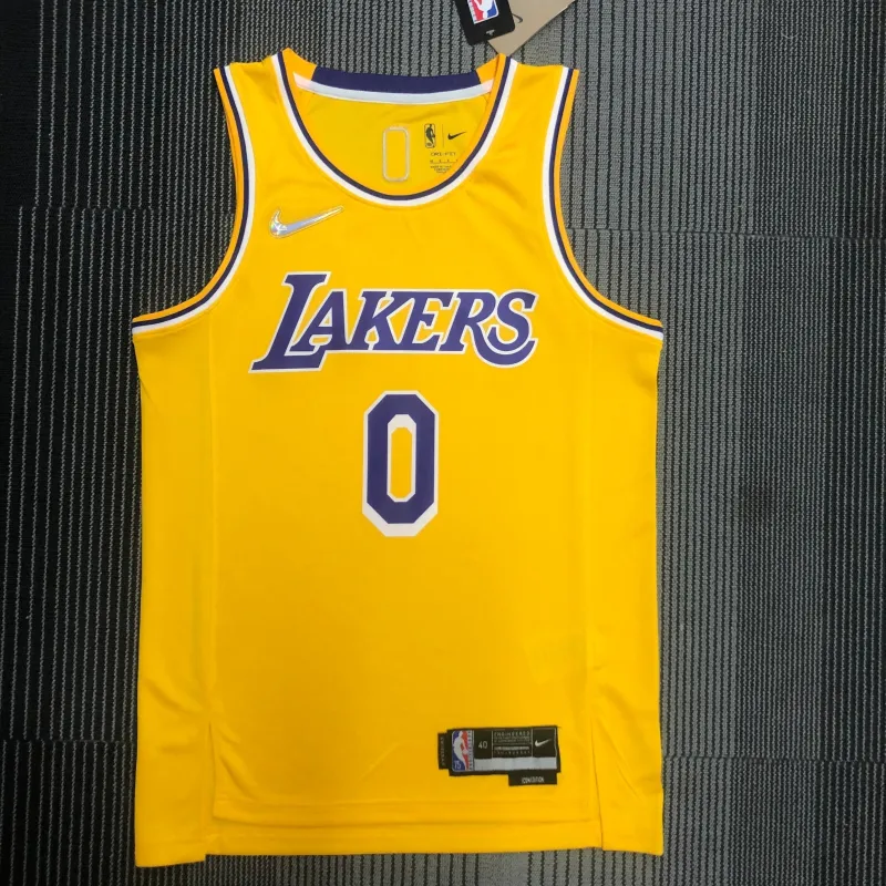 Los Angeles Lakers 75th Anniversary Nick Young #0 Yellow Men’s Jersey